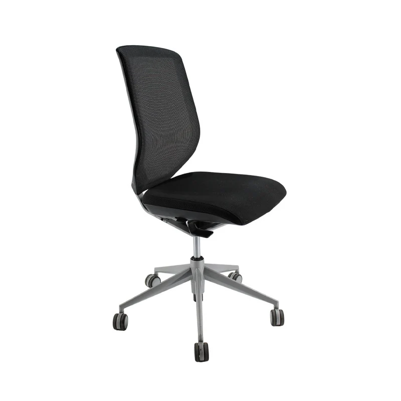 Actiu Sedia da ufficio ergonomica TNK senza braccioli, nera - Ricondizionata