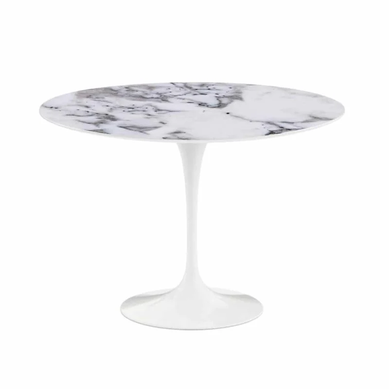 Tavolo Saarinen tondo Marmo Arabescato