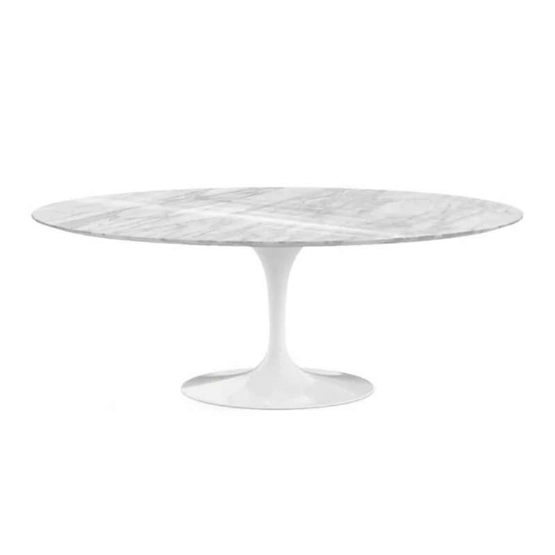 Tavolo Saarinen Ovale Marmo Carrara