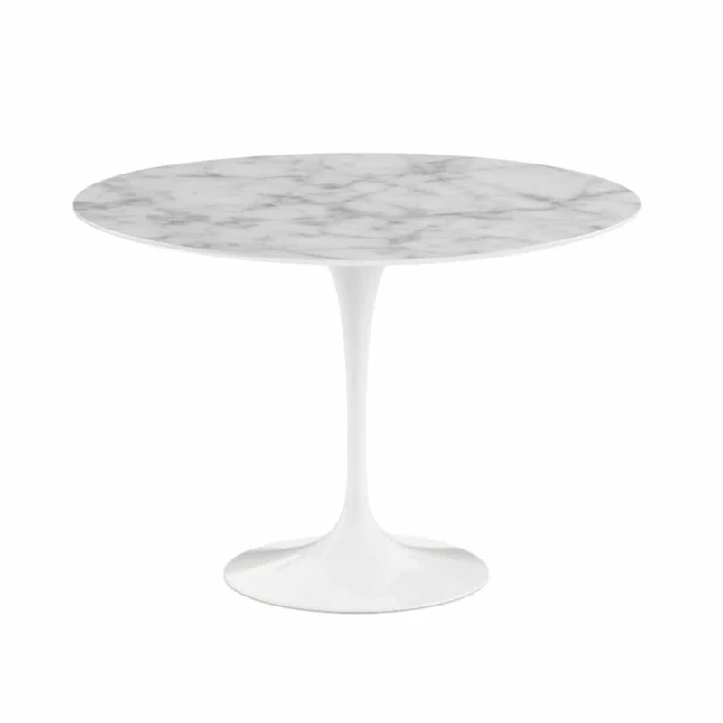Tavolo Saarinen tondo Marmo Carrara