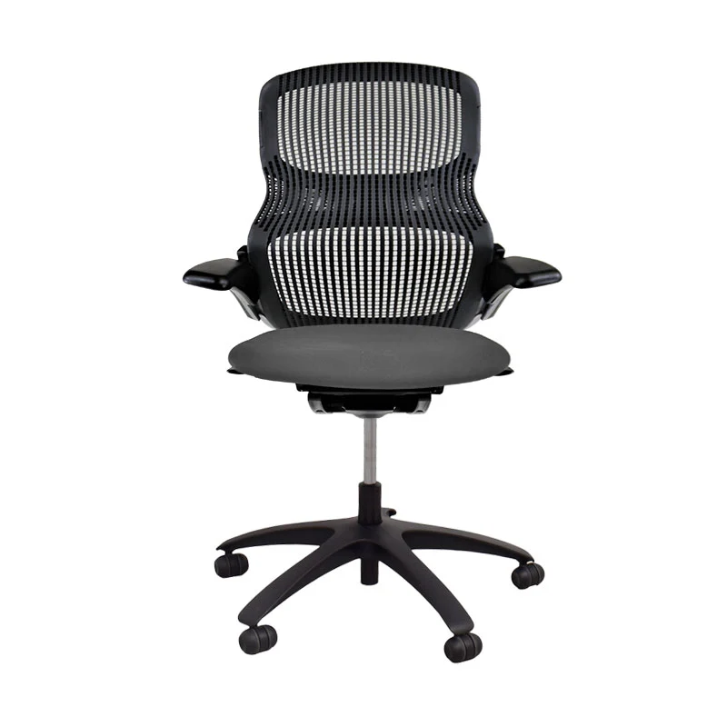 Knoll: Generation Task Chair with Black Frame in Grey Fabric - Refurbished
