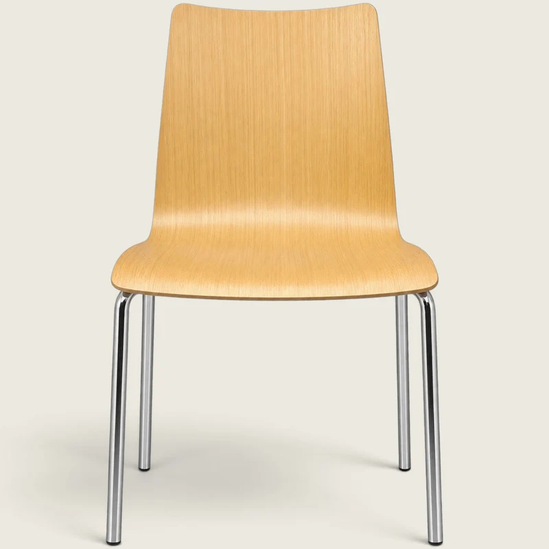 Nowy Styl: Sedia con scocca in legno - Ristrutturata