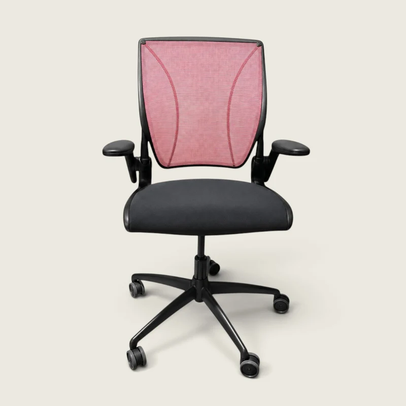 Humanscale : Diffrient World Sedia da ufficio in rete rossa - Ricondizionata