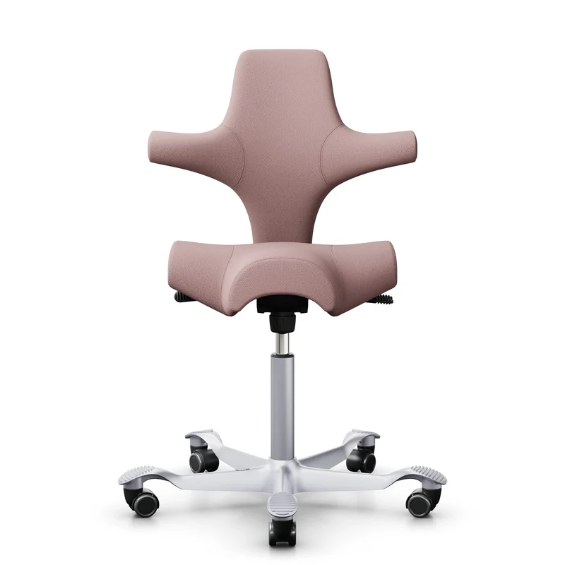 HÅG Capisco 8106 - SC65117 Blush / Silver / 200 mm / Universal Wheels