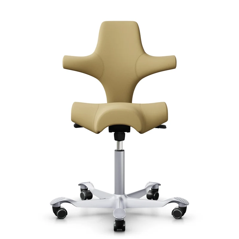 HÅG Capisco 8106 - SC62097 Light Ochre / Silver / 200 mm / Universal Wheels