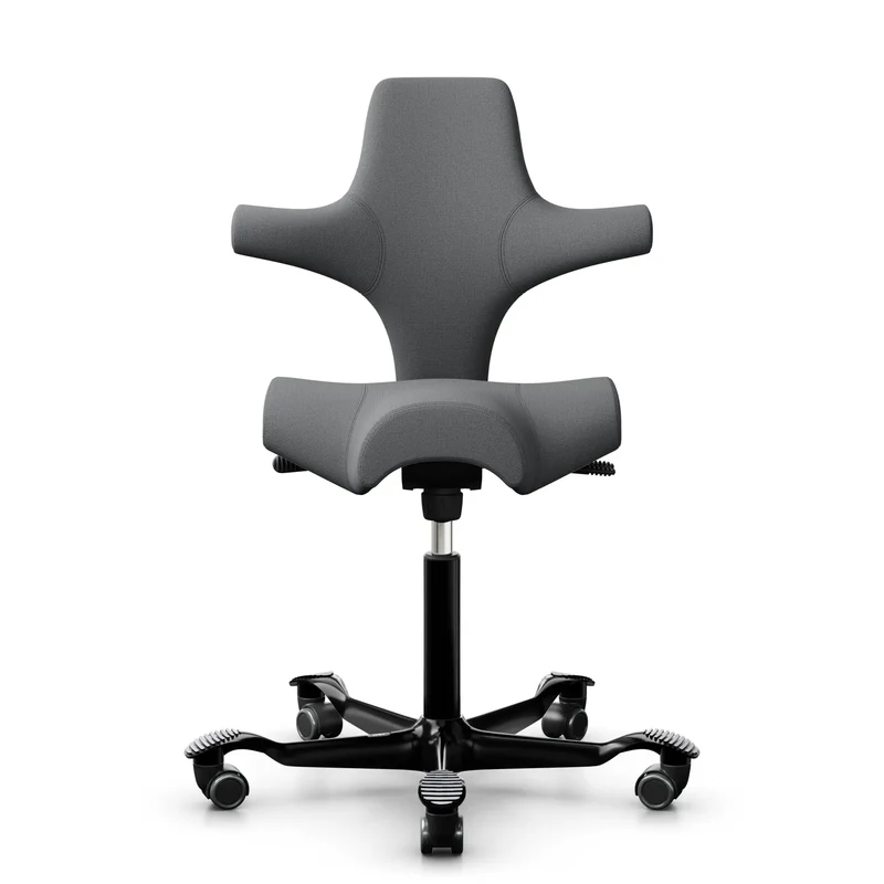 HAG Capisco 8106 - CLP60110 Light grey / Black / 200 mm / Wheels for hard floors (Showroom model)