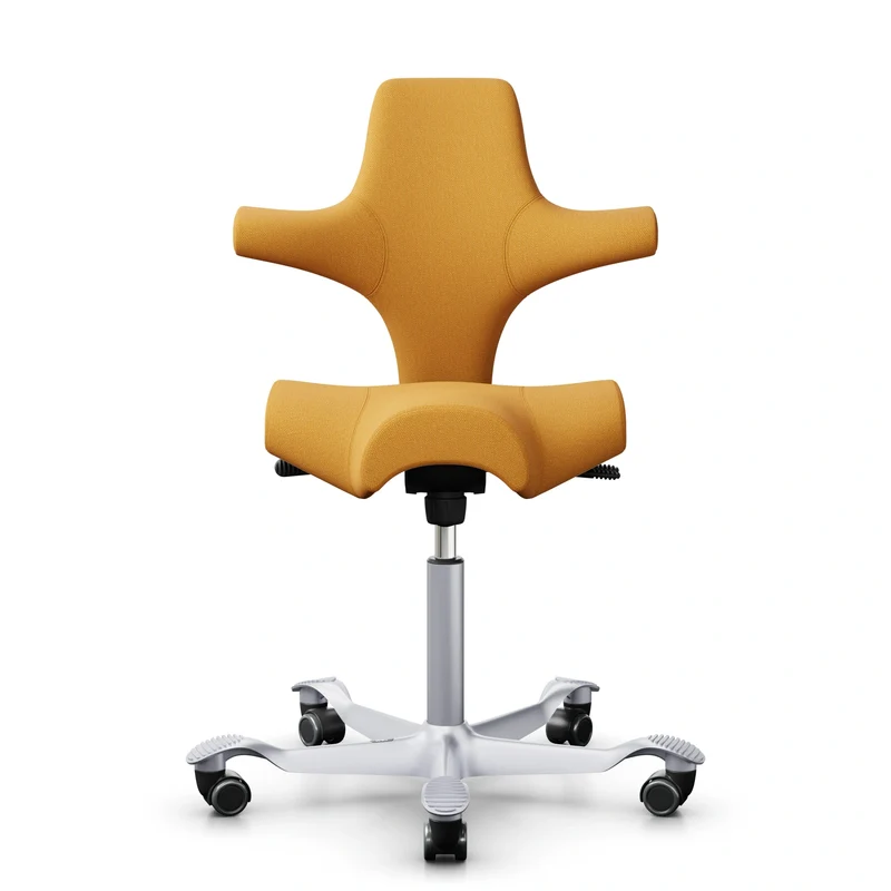 HÅG Capisco 8106 - Steelcut Quartet STQ434 Yellow / Silver