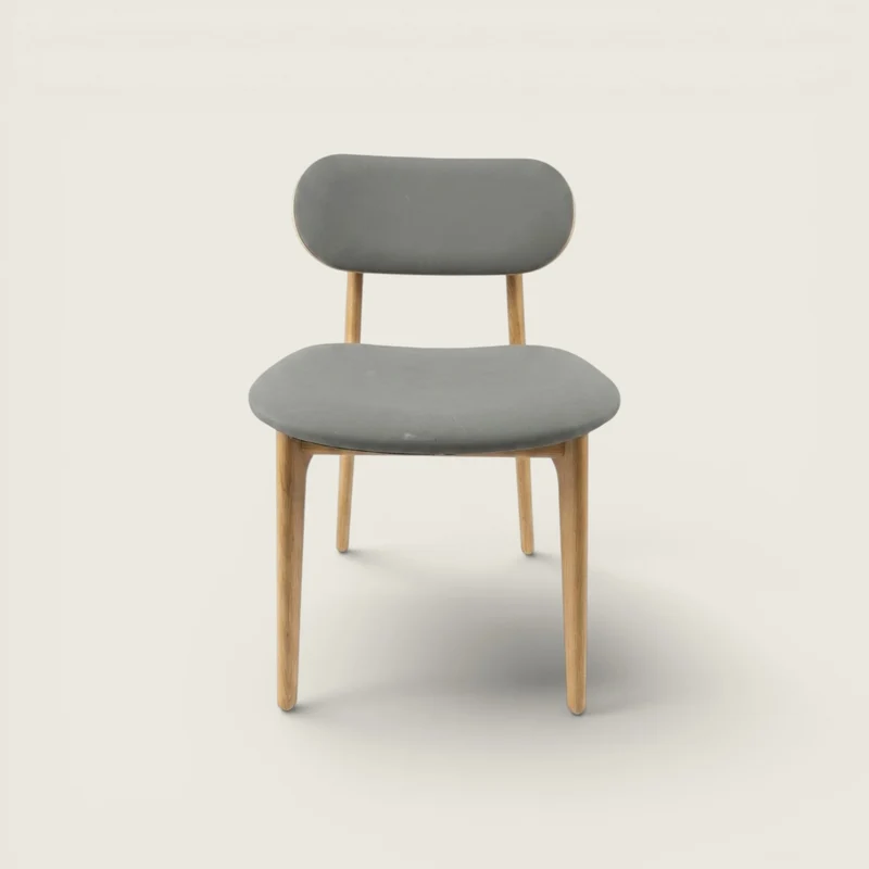 Modus: Visitatore/Sedia Laterale In Tessuto Grigio - Ristrutturata