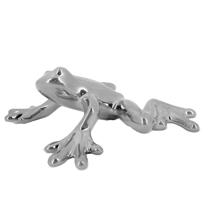 Scultura Rana Argento