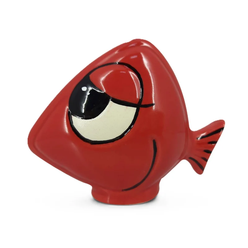Scultura Pesce Rosso