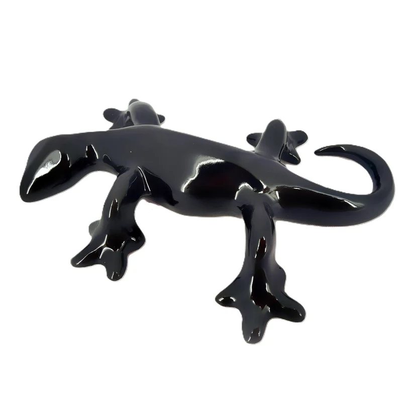 Scultura Geko Nero