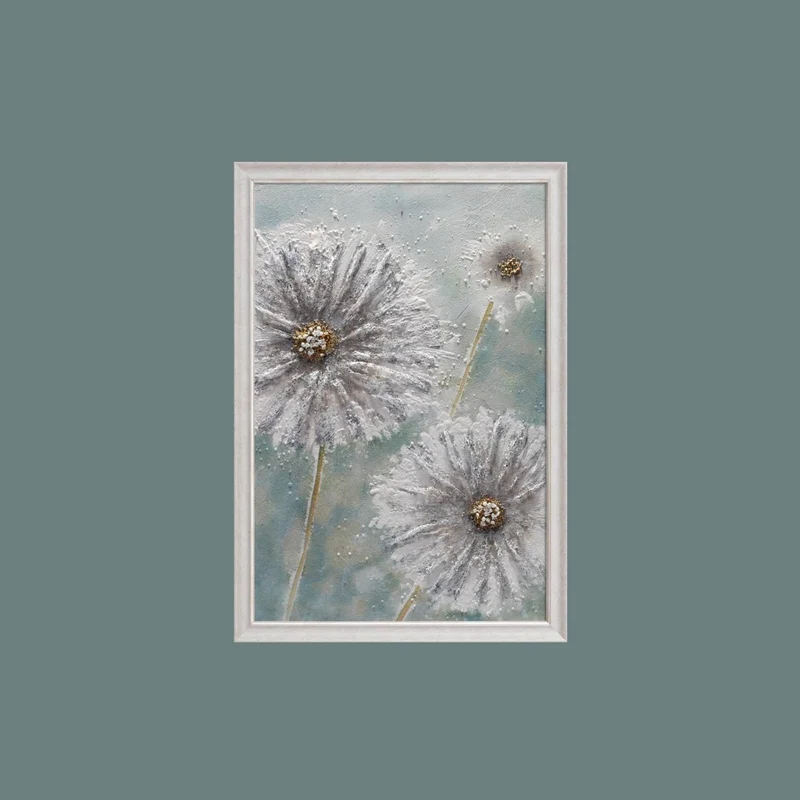 Quadro Fiori Argento 90x60