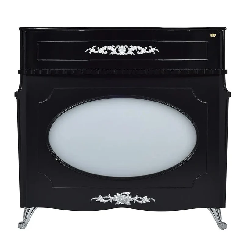 Barbershop Beauty Spa Salon Reception Desk with LED Lighting - Georgian