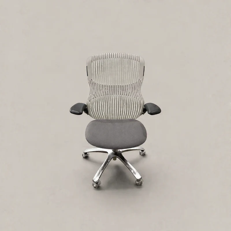 Knoll : Generation - Sedia da ufficio grigia - Ricondizionata