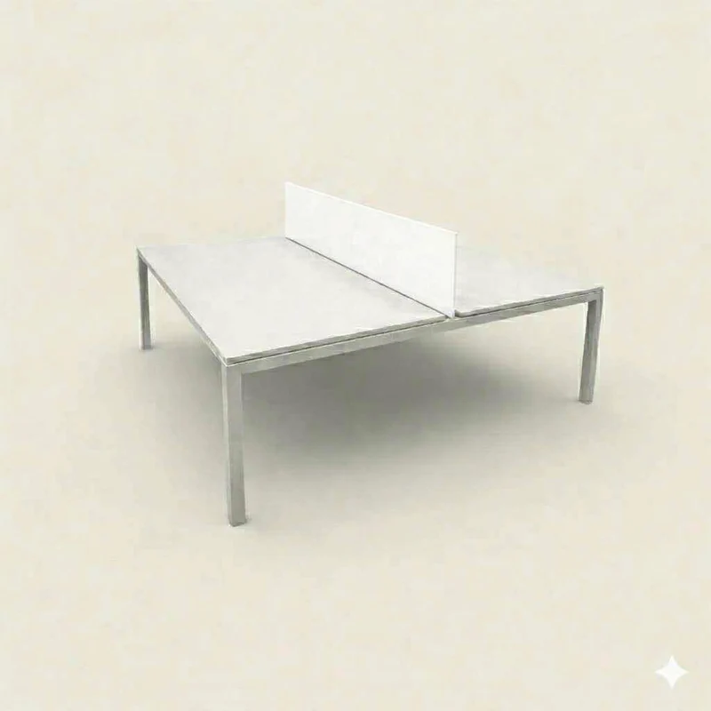 Dynamobel: Bench Desk a 2 vie 1200 x 1600 con schermi - Ristrutturato