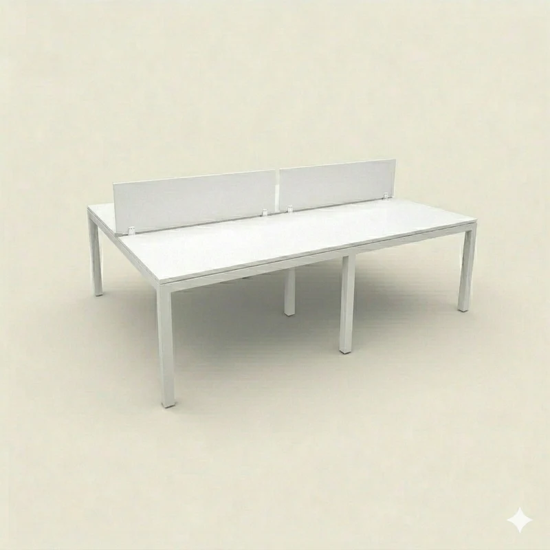 Dynamobel: Bench Desk 4 vie 2800 x 1600 con schermi - Ristrutturato