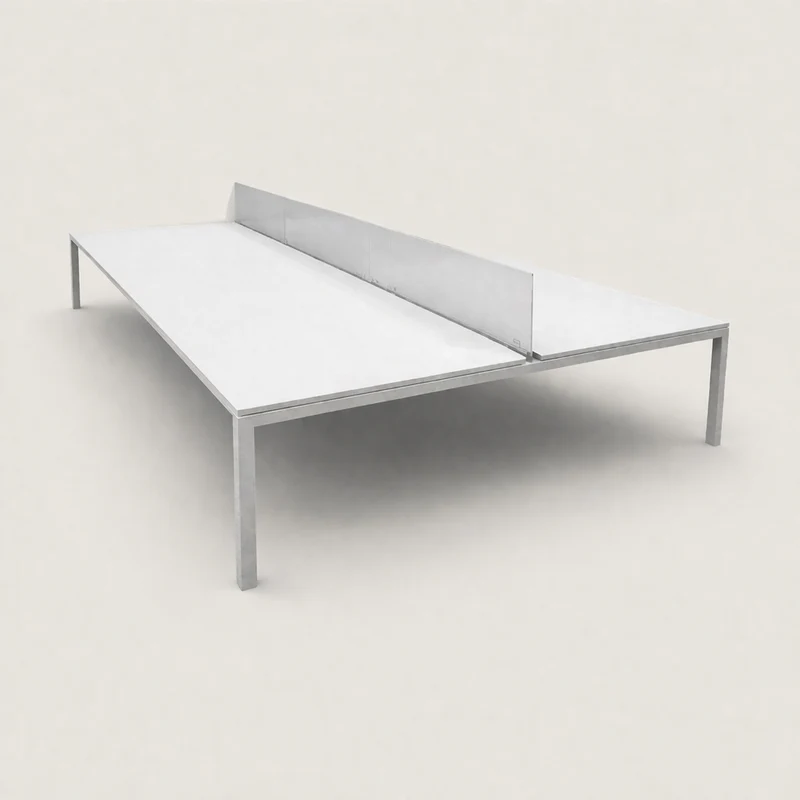 Dynamobel: Bench Desk 4 Way 3200 x 1600 con Schermi - Ricondizionato