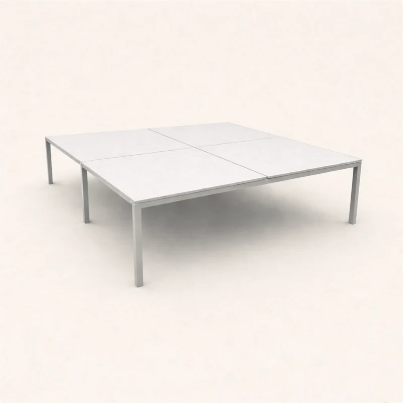 Dynamobel: Bench Desk a 4 vie 2400 x 1600 - Senza schermo - Ricondizionato