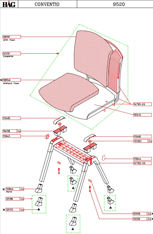 HAG Conventio Spare Parts