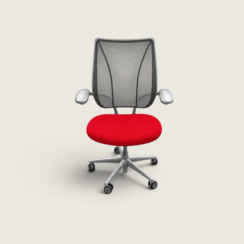 Humanscale : Liberty Sedia da ufficio in tessuto rosso - Ricondizionata