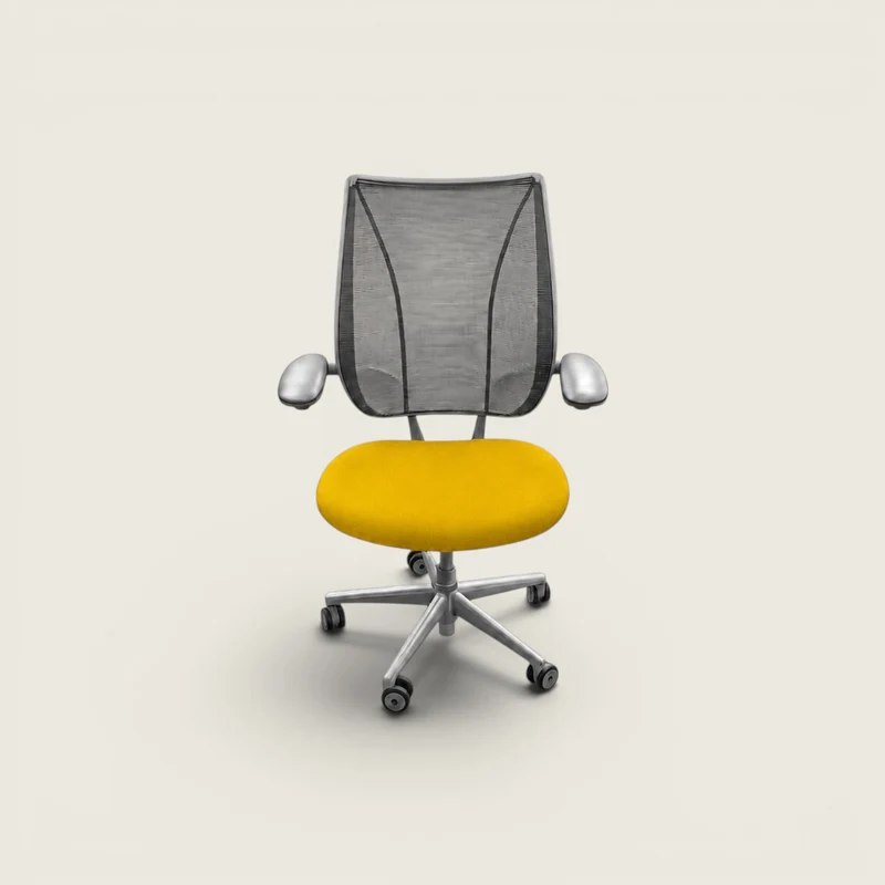 Humanscale : Liberty Sedia da ufficio in tessuto giallo - Ricondizionata