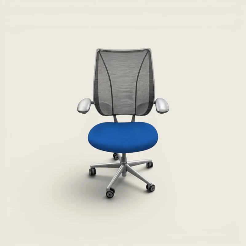 Humanscale : Liberty Sedia da ufficio in tessuto blu - Ricondizionata