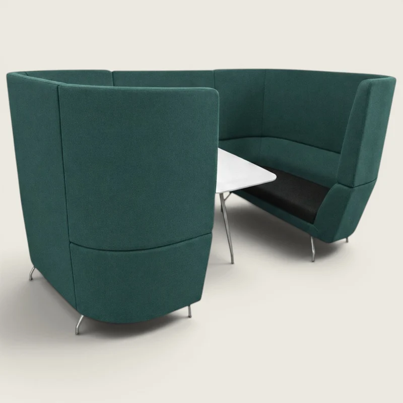 Orangebox: cabina doppia CWTCH in verde e nero - rinnovata