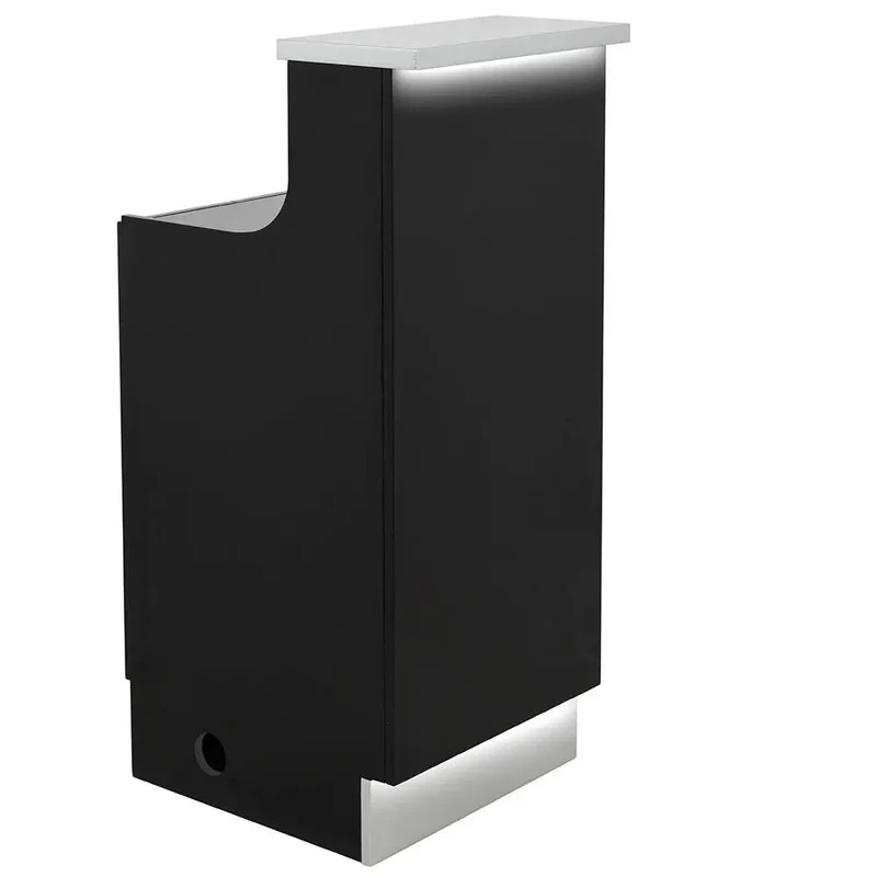 Salon Reception Desk with Storage and LED - Janus