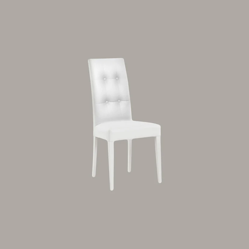 Sedia in Ecopelle Bianco