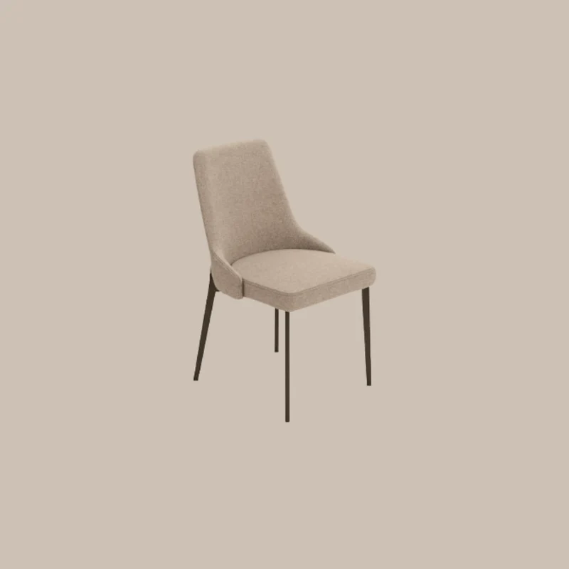 Sedia in Tessuto Beige