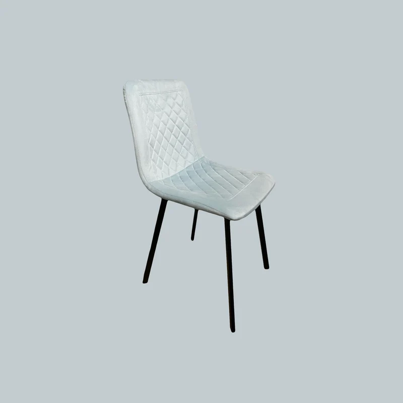 Sedia in Velluto Azzurro