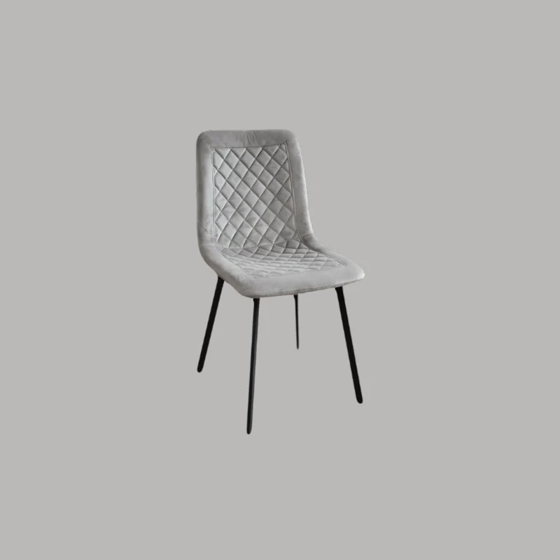 Sedia in Velluto Grigio