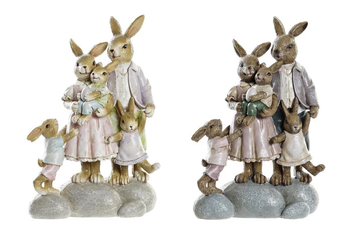 Statuette Famiglia Conigli