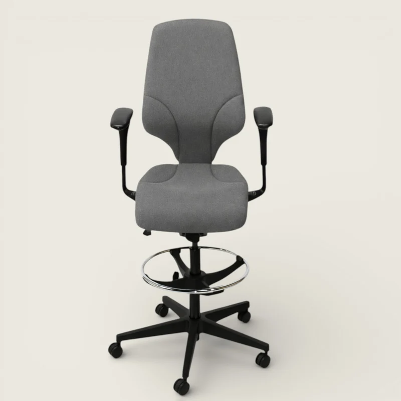 Giroflex Sedia da disegno G64 in tessuto grigio - Ricondizionata