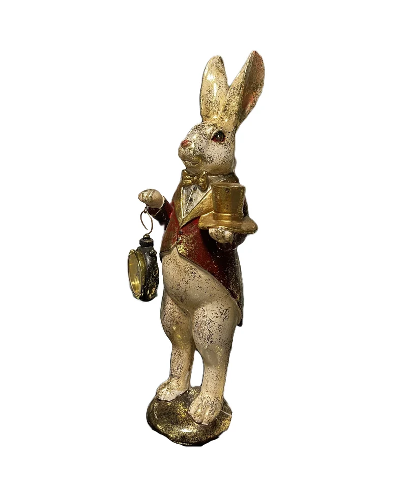 Statua Coniglio con Orologio
