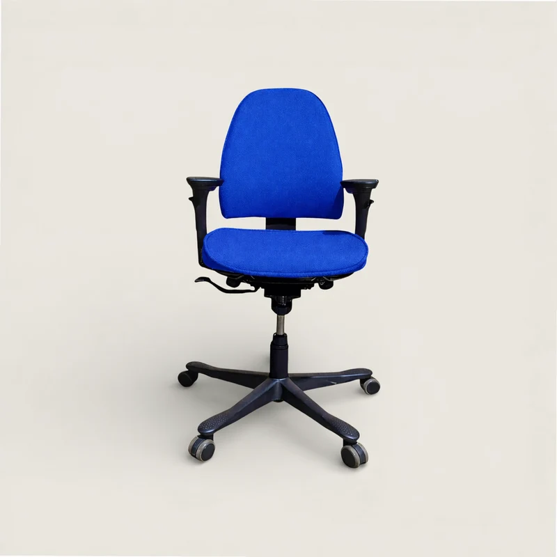 Kinnarps Sedia da segreteria blu - Ristrutturata
