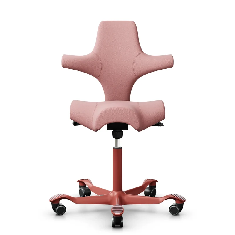 HÅG Capisco 8106 - Special Edition - Steelcut Quartet STQ534 Pink / Blush Rose