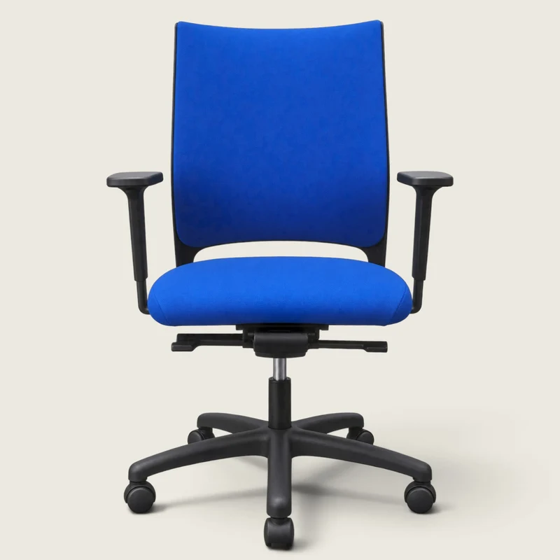 Sedus : Quarterback Sedia da ufficio in tessuto blu con schienale in tessuto blu - Ricondizionata