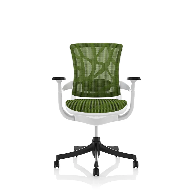 Comfort Seating: skate task sedia in verde e bianco - rinnovato