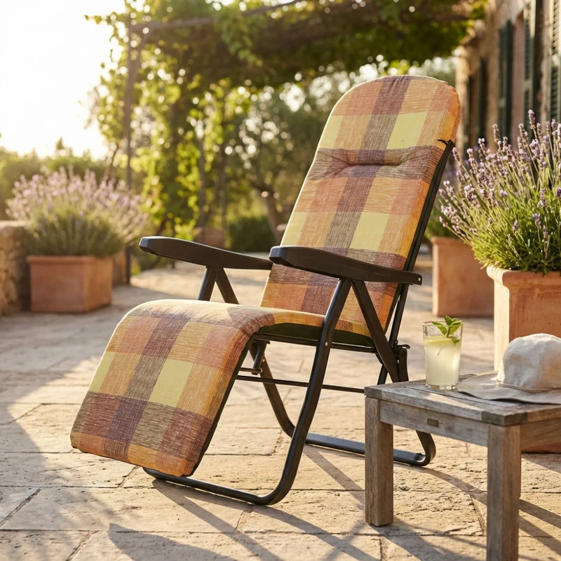 Poltrona Relax Cipro Modello Automatico in Tessuto e Acciaio