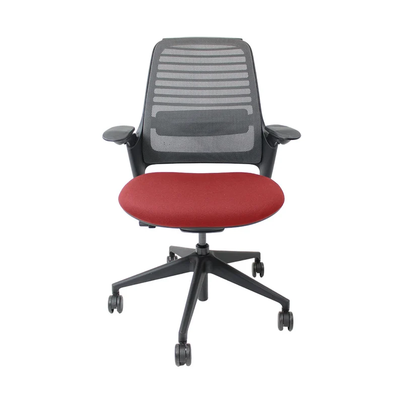 Steelcase Sedia da ufficio ergonomica Serie 1 in tessuto rosso - Ricondizionata