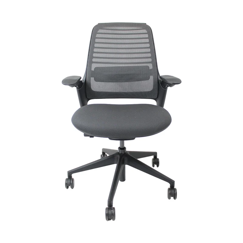 Steelcase Sedia da ufficio ergonomica Serie 1 in tessuto grigio - Ricondizionata