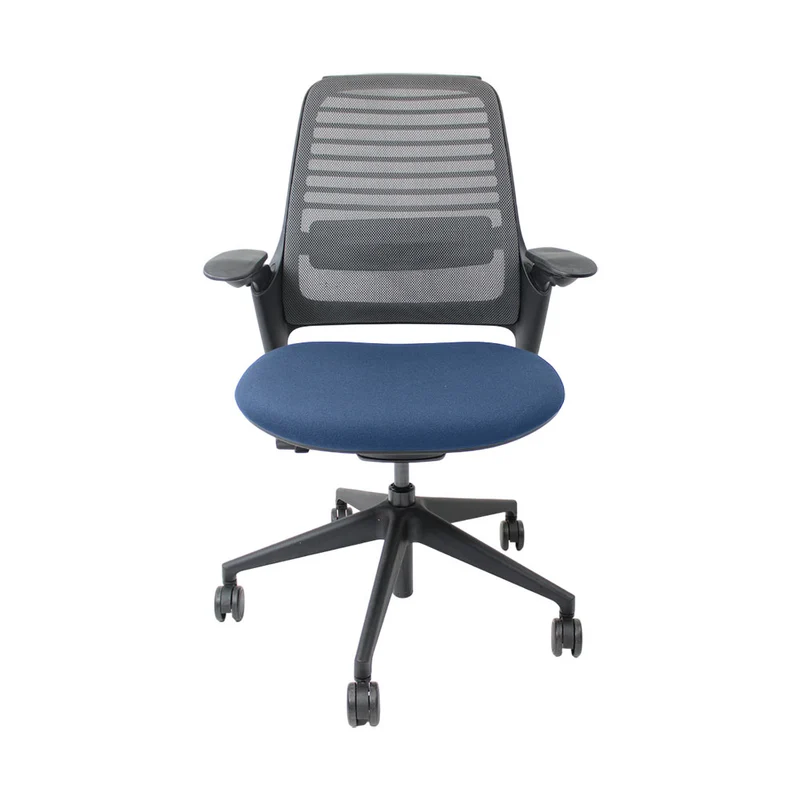 Steelcase Sedia da ufficio ergonomica Serie 1 in tessuto blu - Ricondizionata