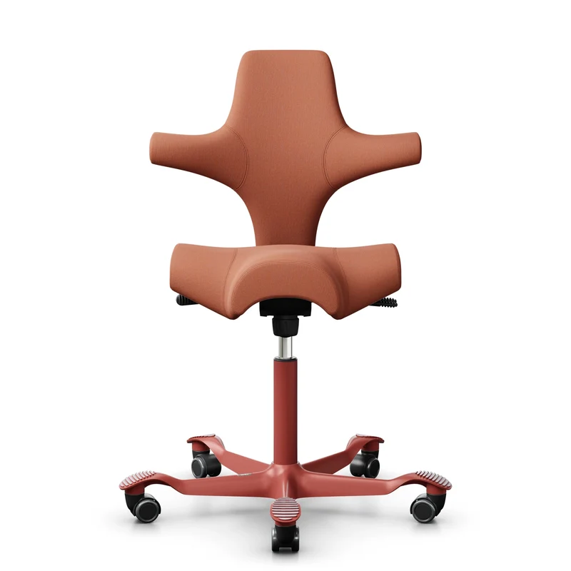 HAG Capisco 8106 - CPT4301 Coral / Blush Rose / 200 mm / Universal Wheels
