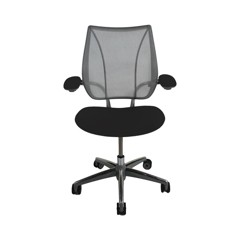 Humanscale : Liberty Sedia da ufficio in pelle nera - Ristrutturata