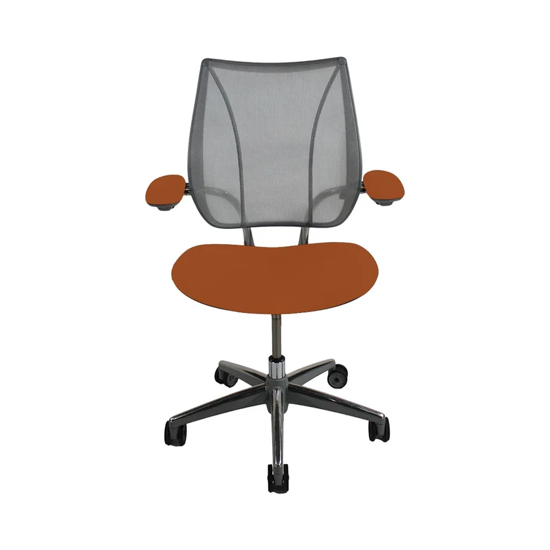 Humanscale : Liberty Sedia da ufficio in pelle color cuoio - Ristrutturata