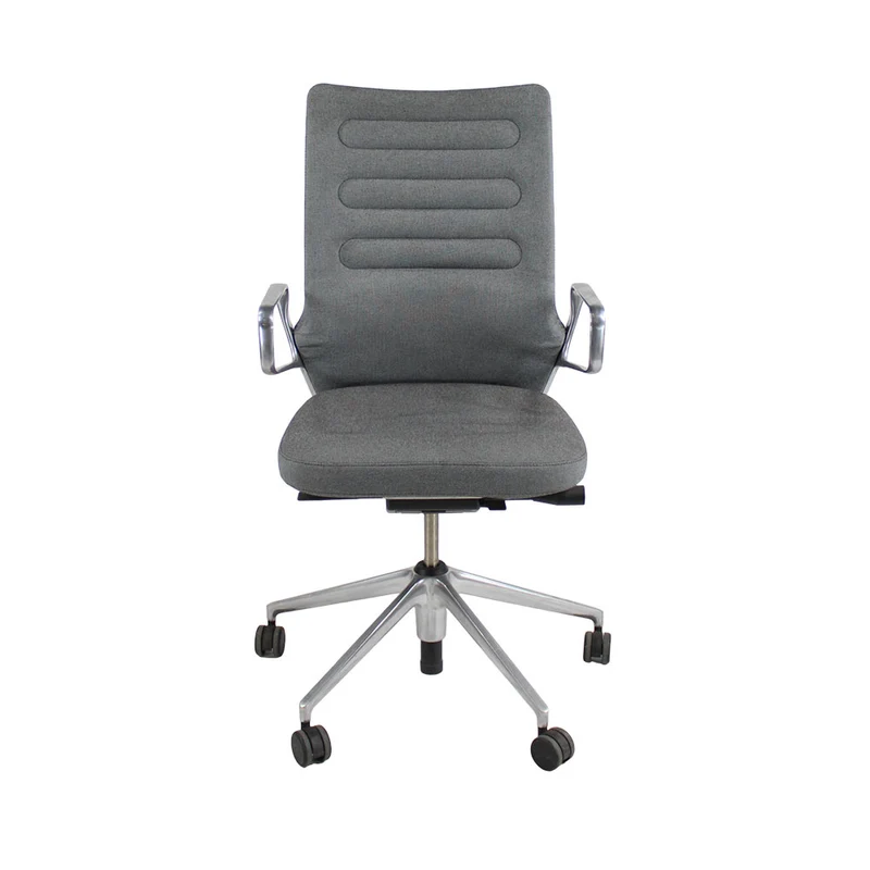Vitra : Sedia da riunione AC4 in tessuto grigio - Ricondizionata
