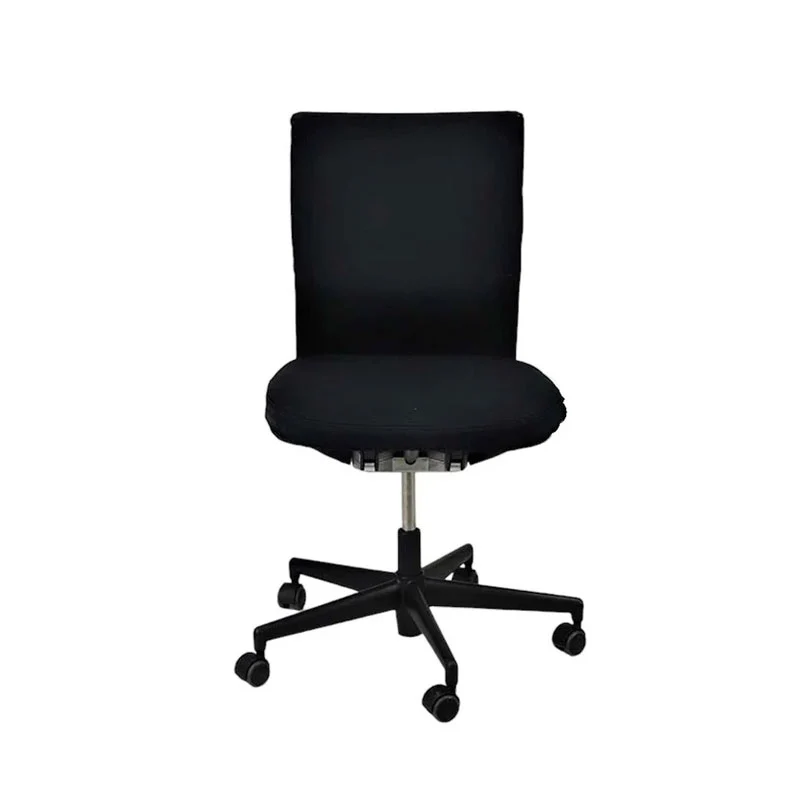 Vitra : Axess Sedia da ufficio in tessuto nero senza braccioli - Ricondizionata