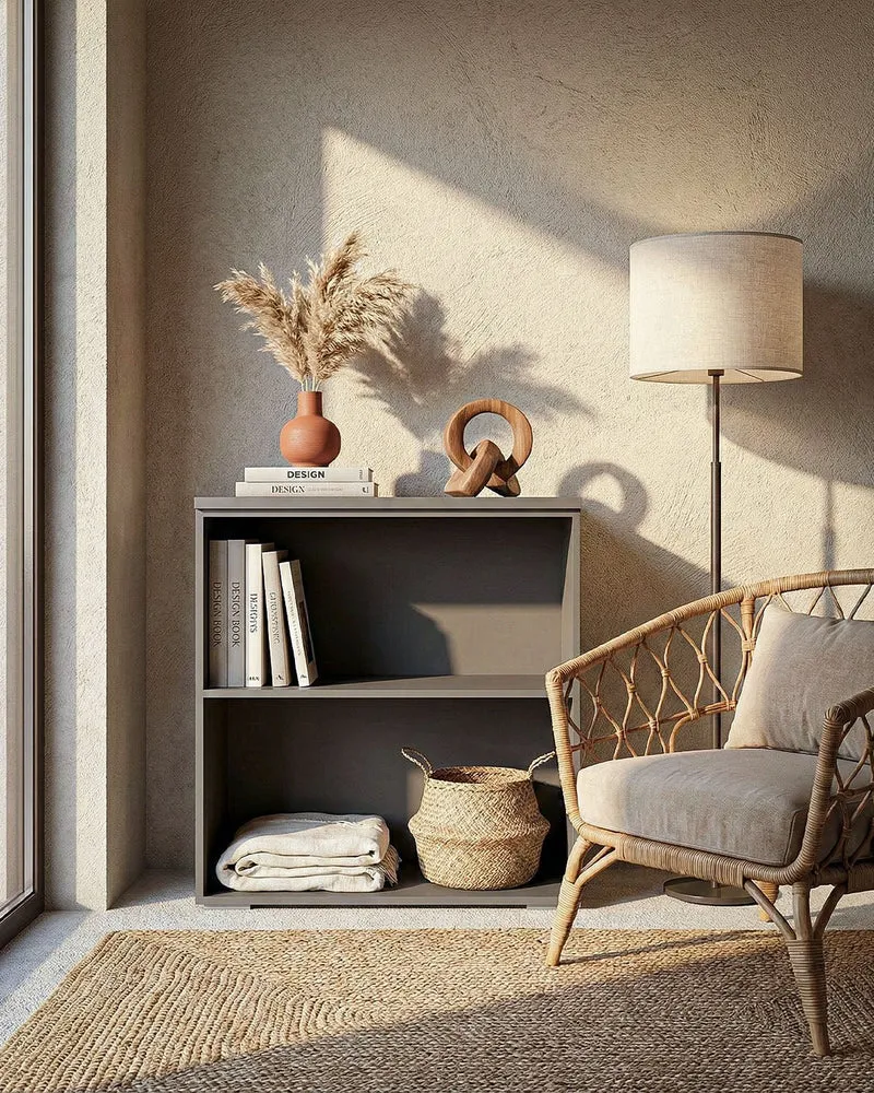Armadio ufficio Arizona - Mobile archivio - 1 mensola inclusa - L. 90 x H. 83 x P. 42,5 cm – Antracite
