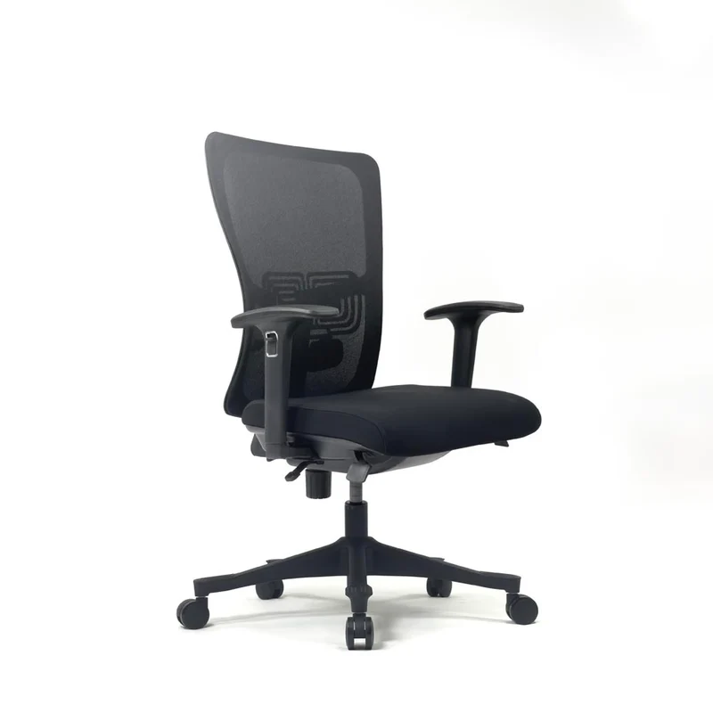 Haworth : Zody Comforto Sedia operativa 89 in tessuto nero/struttura nera - Ricondizionata